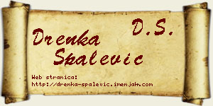 Drenka Spalević vizit kartica